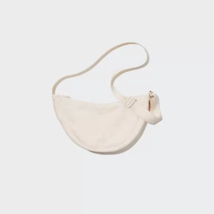 Uniqlo Round Mini Shoulder Bags (Corduroy) Women White