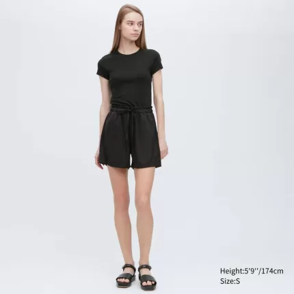 Uniqlo Satin Easy Women’s Shorts Black