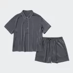 Uniqlo Satin Pajamas (Short Sleeve) Women’s Homewear Grey