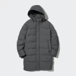 Uniqlo Seamless Down Coats Men Grey