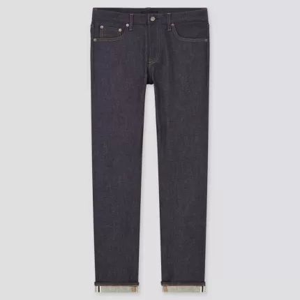 Uniqlo Selvedge Stretch Slim Fit Jeans (2021 Season) Men’s Navy Blue