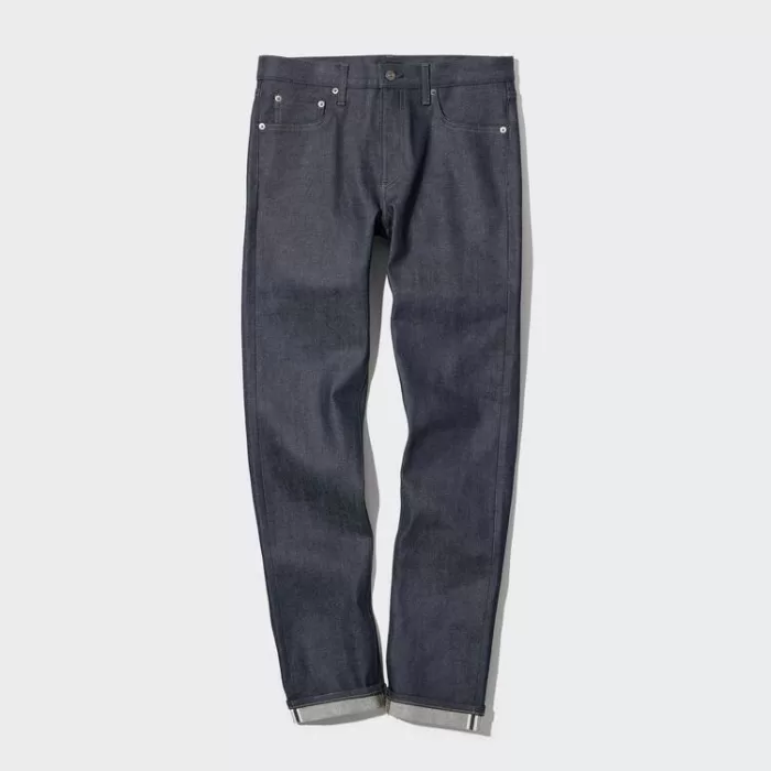 Uniqlo Selvedge Stretch Slim Fit Men’s Jeans Navy Blue