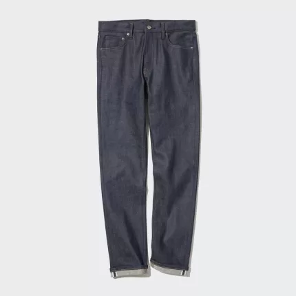 Uniqlo Selvedge Stretch Slim Fit Men’s Jeans Navy Blue