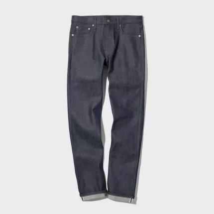 Uniqlo Selvedge Stretch Slim Fit Men’s Jeans Navy Blue