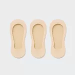 Uniqlo Sheer Invisible No-show Socks (Three Pairs) Woman Beige