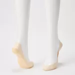 Uniqlo Sheer Invisible No-show Socks (Three Pairs) Woman Beige