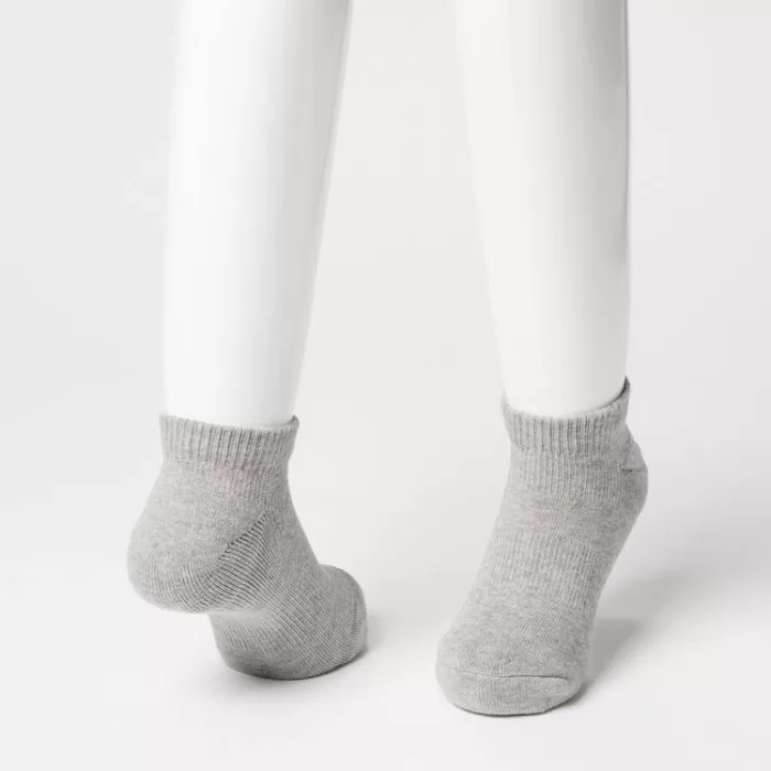 Uniqlo Short Socks (Three Pairs) Kids Grey