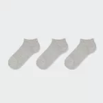 Uniqlo Short Socks (Three Pairs) Kids Grey