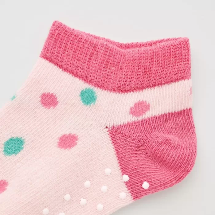 Uniqlo Short Socks (Two Pairs) Baby Pink Orange