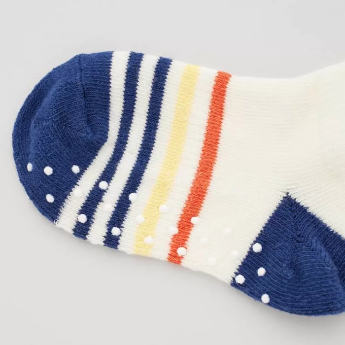 Uniqlo Short Socks (Two Pairs) Baby White Blue Pink