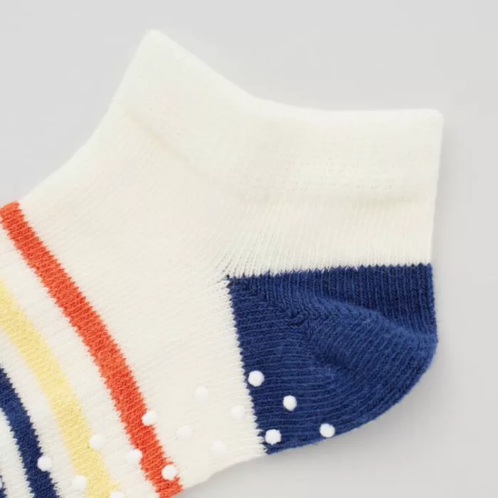 Uniqlo Short Socks (Two Pairs) Baby White Blue Pink