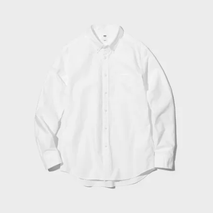 Uniqlo Slim Fit Oxford (Button-down Collar) Men’s White Shirts