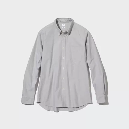 Uniqlo Slim Fit Oxford Men’s Shirts Grey