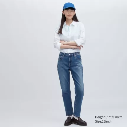 Uniqlo Slim Fit Straight Leg Women’s Jeans Blue