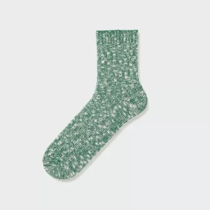 Uniqlo Slub Half Men’s Socks Green