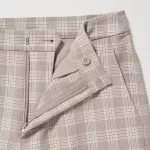 Uniqlo Smart Checked Ankle Length Women’s Pants Beige