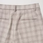 Uniqlo Smart Checked Ankle Length Women’s Pants Beige