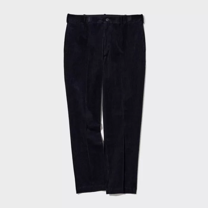 Uniqlo Smart Corduroy Ankle Length (Long) Men’s Pants Navy Blue