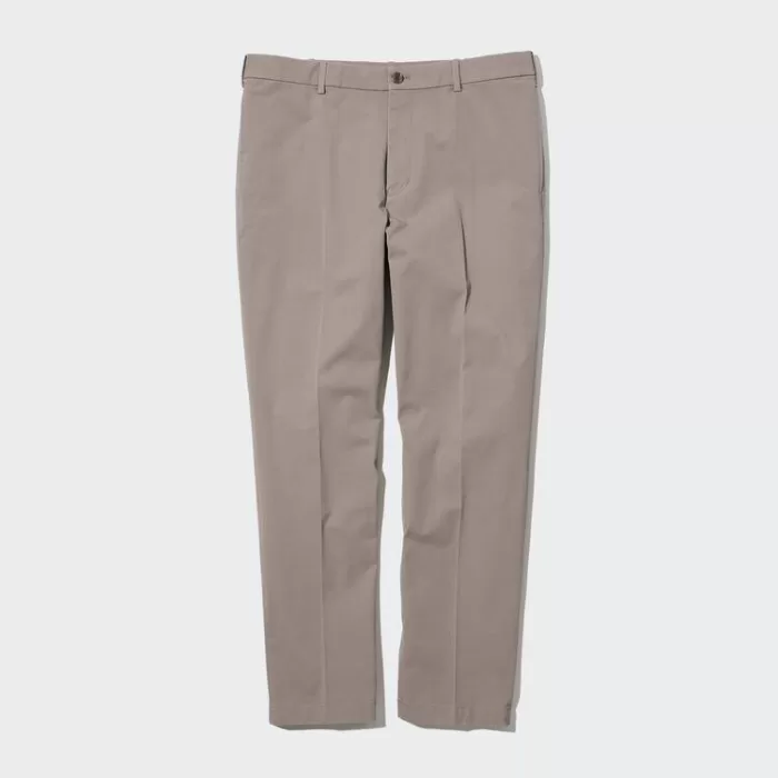 Uniqlo Smart Cotton Ankle Length (Long) Pants Men Beige