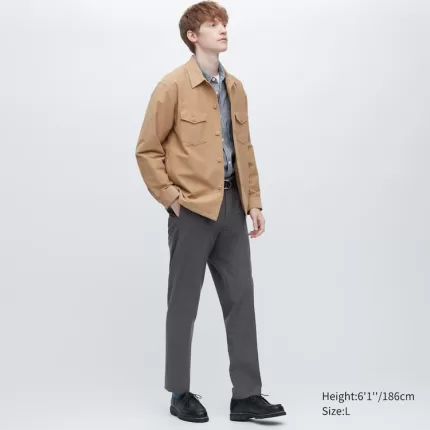 Uniqlo Smart Lana-like Ankle Length (Long) Men’s Gray Pants