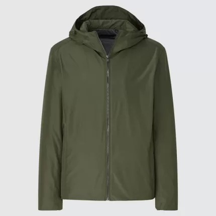 Uniqlo Smooth Jersey Lined Anorak Men Dark Green