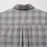 Uniqlo Soft Brushed Checked Long Sleeved Women’s Shirts Gray