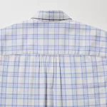 Uniqlo Soft Brushed Checked Long Sleeved Women’s Shirts Light Blue