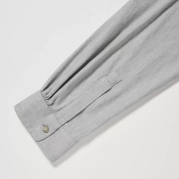 Uniqlo Soft Brushed Long Sleeved Women’s Shirts Grey