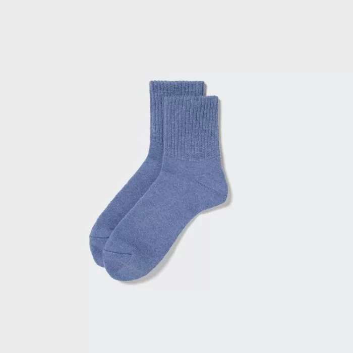 Uniqlo Soft Pile Half Men’s Socks Blue