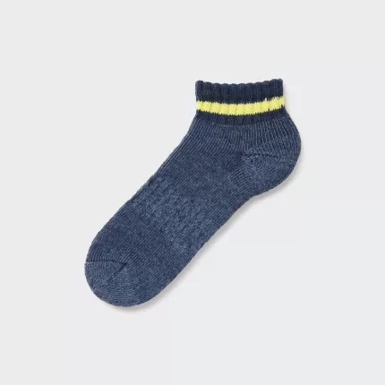 Uniqlo Soft Pile Short Socks Men Blue