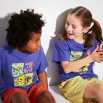 Uniqlo Splatoon 3 Ut Printed T-Shirt Kids Blue