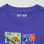 Uniqlo Splatoon 3 Ut Printed T-Shirt Kids Blue