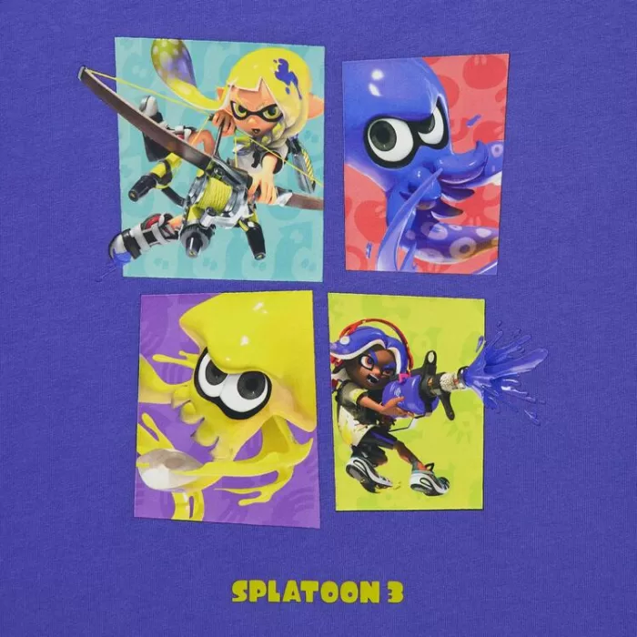 Uniqlo Splatoon 3 Ut Printed T-Shirt Kids Blue