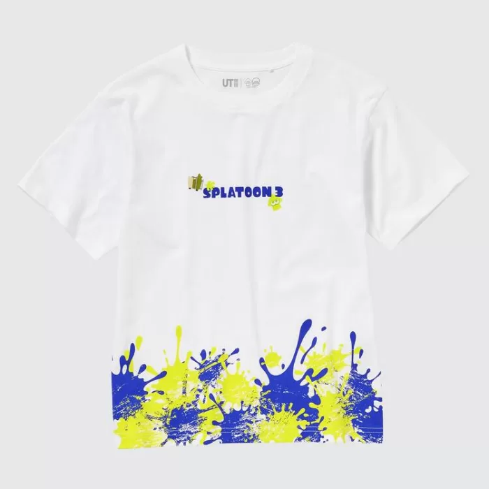 Uniqlo Splatoon 3 Ut Printed T-Shirt Kids White