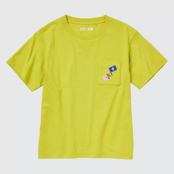 Uniqlo Splatoon 3 Ut Printed T-Shirt Kids Yellow