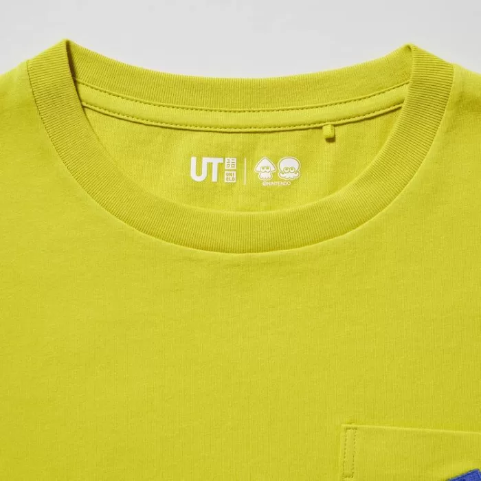 Uniqlo Splatoon 3 Ut Printed T-Shirt Kids Yellow