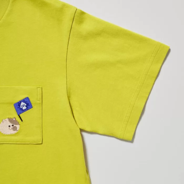 Uniqlo Splatoon 3 Ut Printed T-Shirt Kids Yellow