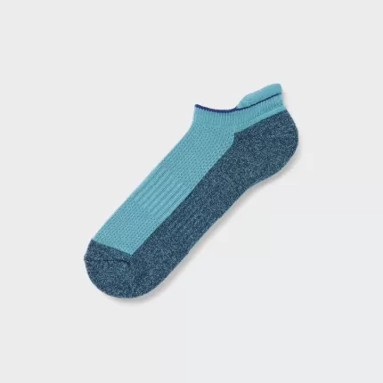 Uniqlo Sports Pile Lined Short Socks Men Blue