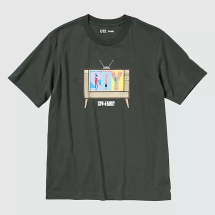 Uniqlo Spy X Family Ut Printed T-Shirt Men Dark Grey