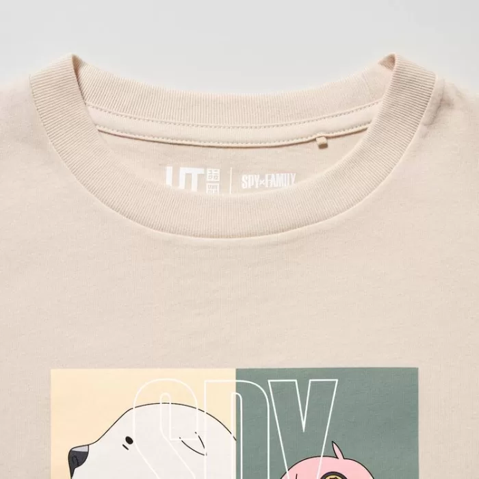 Uniqlo Spy X Family Ut Printed T-shirt Kids Beige