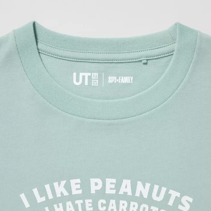 Uniqlo Spy X Family Ut Printed T-shirt Kids Light Green