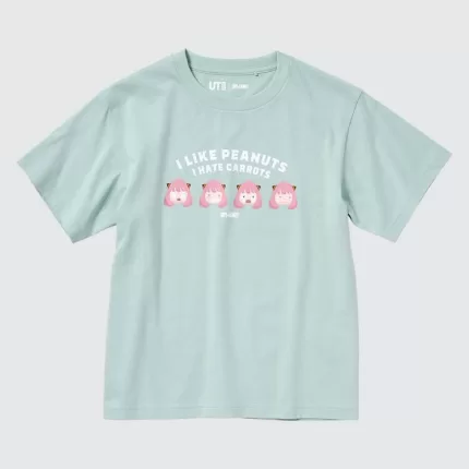 Uniqlo Spy X Family Ut Printed T-shirt Kids Light Green