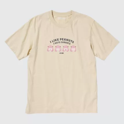 Uniqlo Spy X Family Ut Printed T-shirt Men Beige