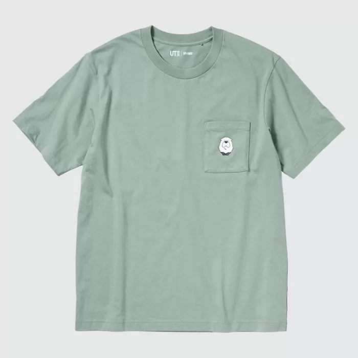 Uniqlo Spy X Family Ut Printed T-shirt Men Green