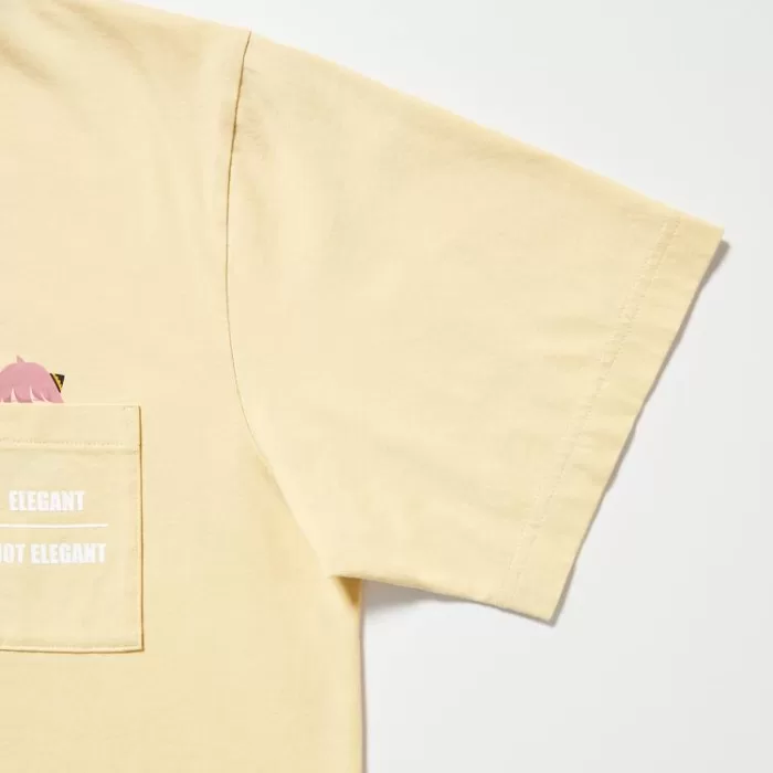 Uniqlo Spy X Family Ut Printed T-shirt Men Yellow