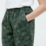 Uniqlo Stretch Printed Easy Shorts Boys Dark Green