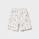 Uniqlo Stretch Printed Easy Shorts Kids White