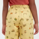 Uniqlo Stretch Printed Easy Shorts Kids Yellow