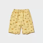 Uniqlo Stretch Printed Easy Shorts Kids Yellow