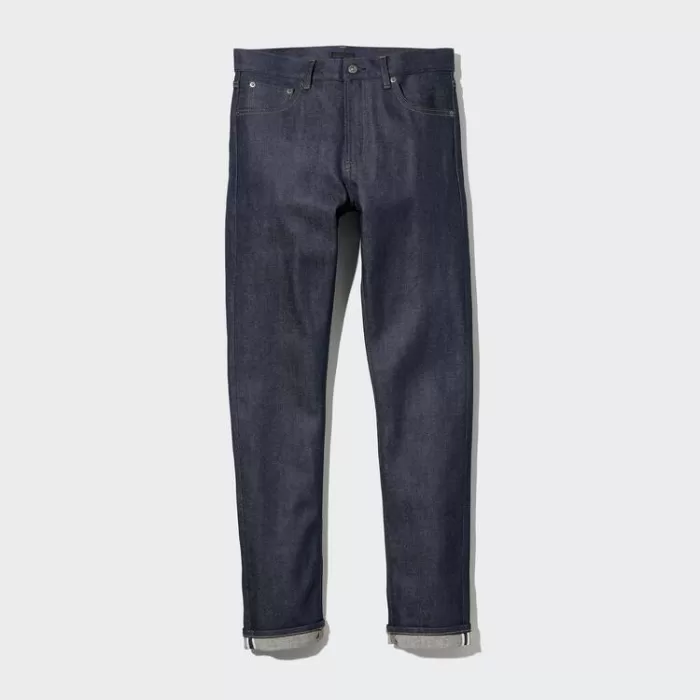 Uniqlo Stretch Selvedge Slim Fit Men’s Jeans Navy Blue